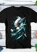 Zwart t-shirt met Halftone Dragon Ball print nummer 030