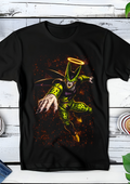 Zwart t-shirt met Halftone Dragon Ball print nummer 033