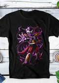 Zwart t-shirt met Halftone Dragon Ball print nummer 037