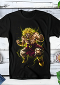 Zwart t-shirt met Halftone Dragon Ball print nummer 040
