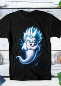 Zwart t-shirt met Halftone Dragon Ball print nummer 042