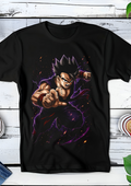 Zwart t-shirt met Halftone Dragon Ball print nummer 048