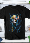 Zwart t-shirt met Halftone Dragon Ball print nummer 054