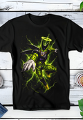 Zwart t-shirt met Halftone Dragon Ball print nummer 057