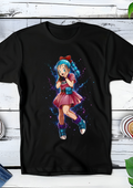 Zwart t-shirt met Halftone Dragon Ball print nummer 058