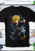 Zwart t-shirt met Halftone Dragon Ball print nummer 065