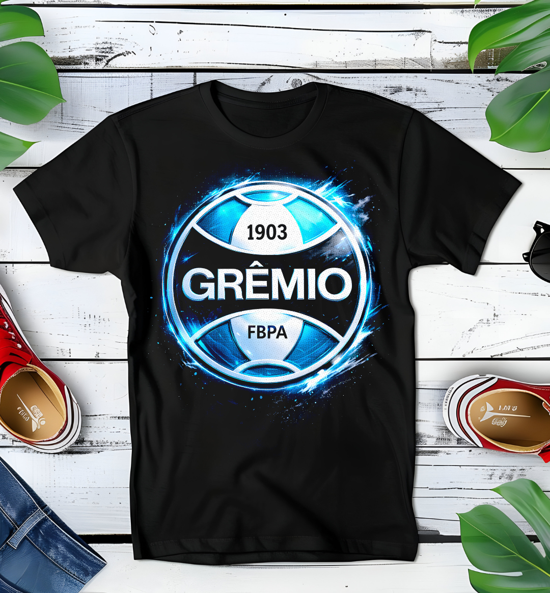 Zwarte t-shirt halftone  GREMIO
