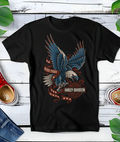 Zwart halftone Harley Davidson T-shirt HD053 - Myra Works
