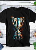 T-shirt noir à motif demi-teinte Old Money Victory Cup 038