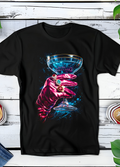 T-shirt noir en demi-teintes, Old Money Gloves and Glass OM042