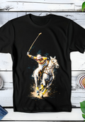 T-shirt noir Old Money Polo OM067