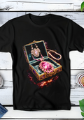 Zwarte t-shirt halftone  Old Money Juwelenkist OM078