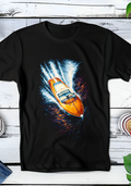 Zwarte t-shirt halftone  Old Money Speedboot OM101
