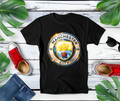 T-shirt noir à motifs en demi-teintes MANCHESTER CITY