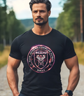 T-shirt noir à demi-teintes MIAMI
