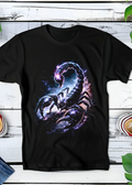 T-shirt noir à motif demi-teintes Scorpio AS017