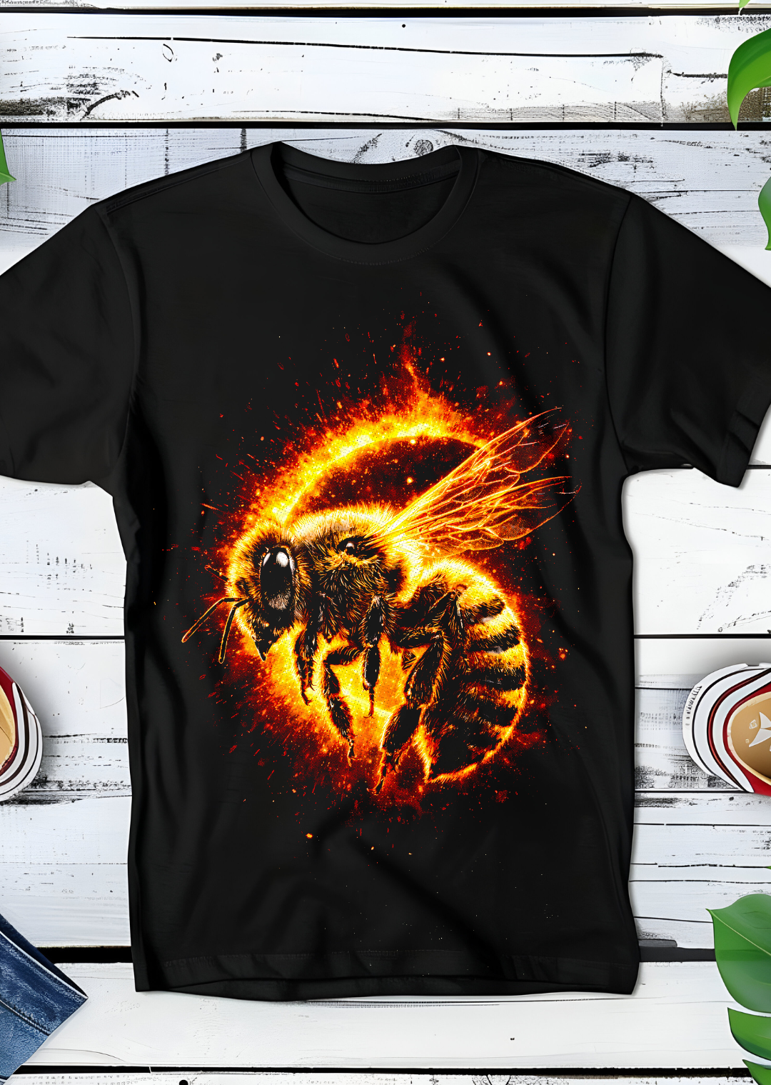 T-shirt en demi-teintes Abeille AS025
