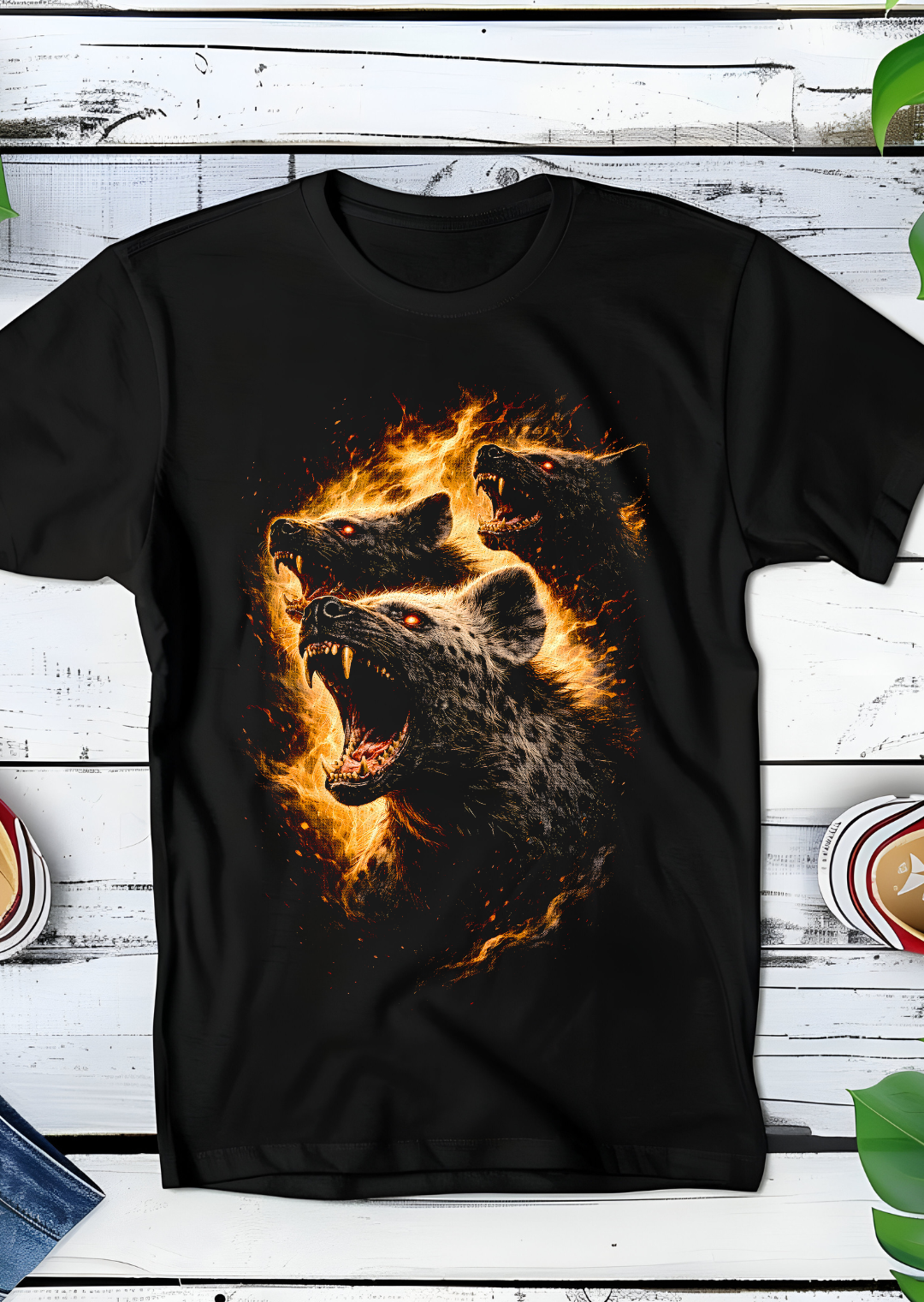Zwarte t-shirt halftone Lynx AS034