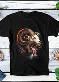 T-shirt noir à motif demi-teintes Ram AS038
