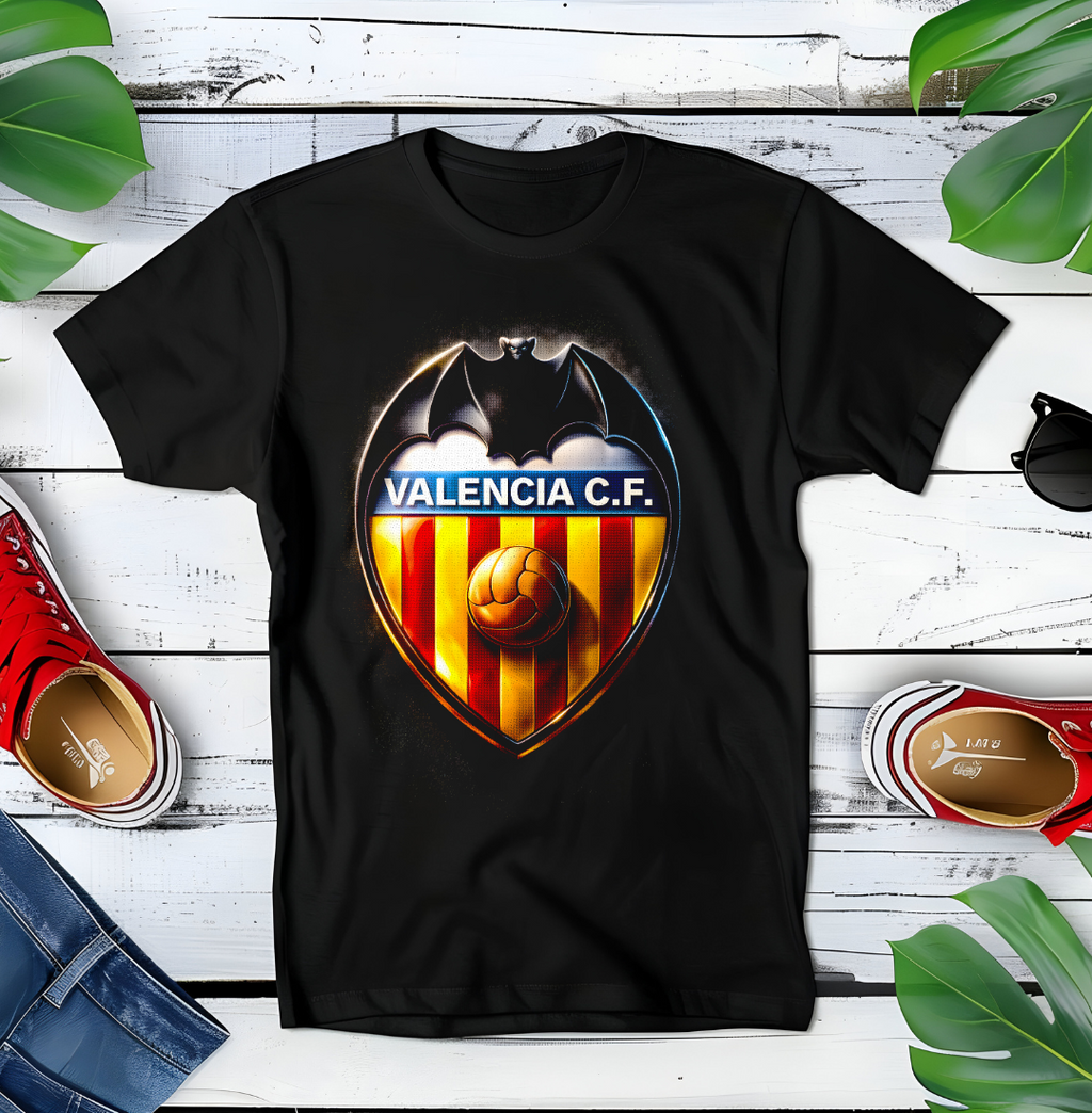 T-shirt noir à demi-teintes VALENCE