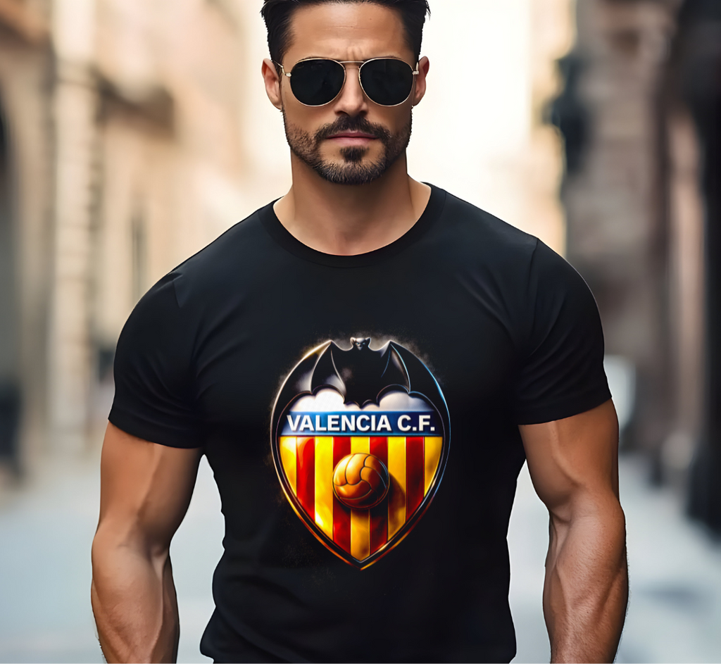 T-shirt noir à demi-teintes VALENCE